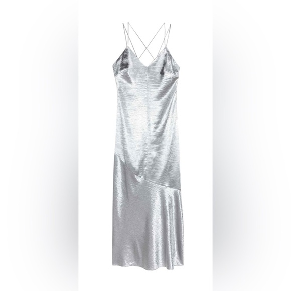 H&M Silver Asymmetrical Dress - Picture 6 of 8
